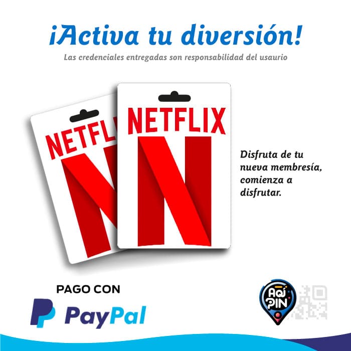 aqipin_netflix2 Tarfjeta pines para Netflix 2 para Colombia